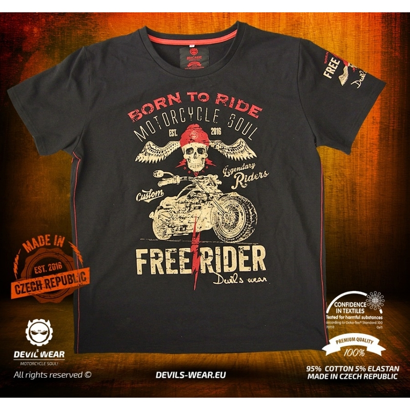 Pánské triko Devils Wear - Free Rider Wake Up Have Sex