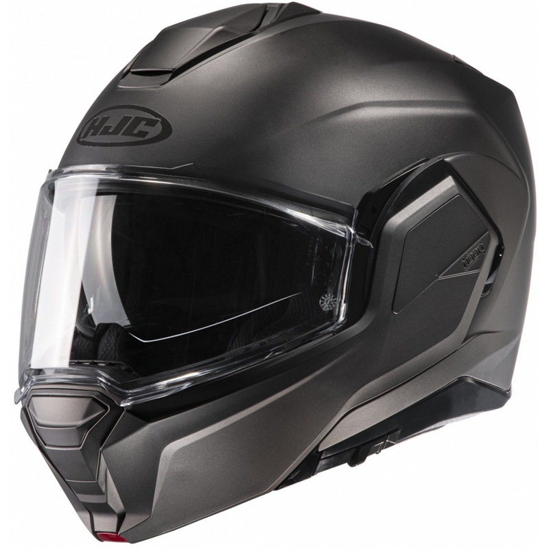 Překlápěcí přilba na motorku HJC I100 Solid semi flat titanová