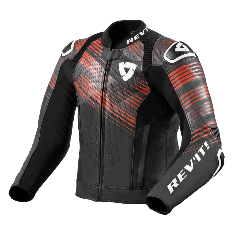 Bunda na motorku Revit Apex černo-fluo červená výprodej