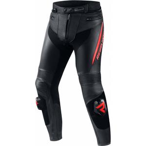Kalhoty na motorku Rebelhorn Fighter černo-fluo červené výprodej