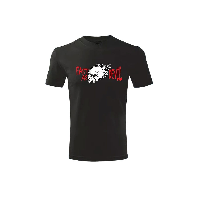 Triko s motivem Fast as Devil