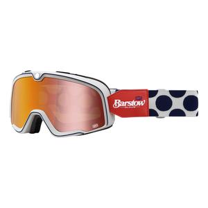 Brýle 100% BARSTOW Hayworth červeno-modro-bílé (červené plexi)