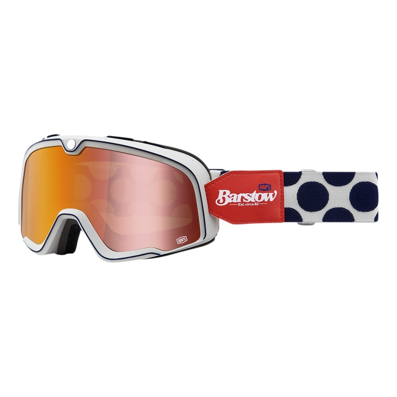 Brýle 100% BARSTOW Hayworth červeno-modro-bílé (červené plexi)
