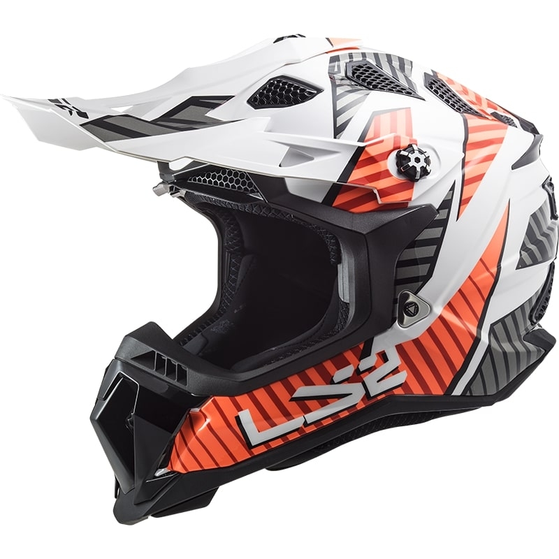 Motokrosová přilba LS2 MX700 Subverter Astro bílo-oranžová