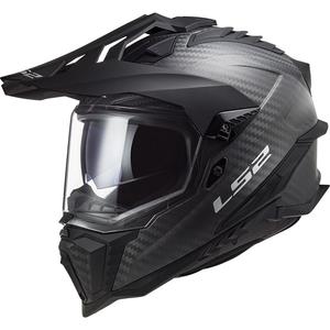 Enduro přilba LS2 MX701 Explorer C Solid Carbon černá matná