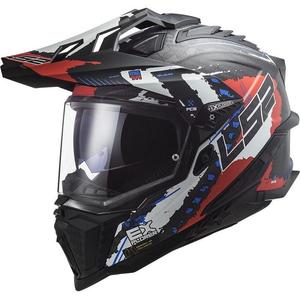 Enduro přilba LS2 MX701 Explorer C Extend černo-modro-červená