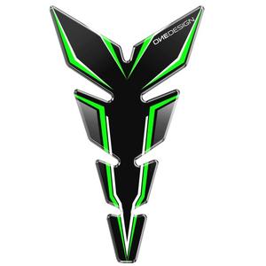 Polep palivové nádrže Print - Moon Slim fluo zelený