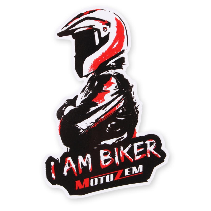 Nálepka MotoZem I Am Biker - Man