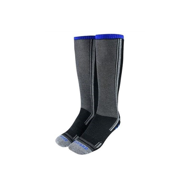 Ponožky Oxford COOLMAX® šedo-černo-modré