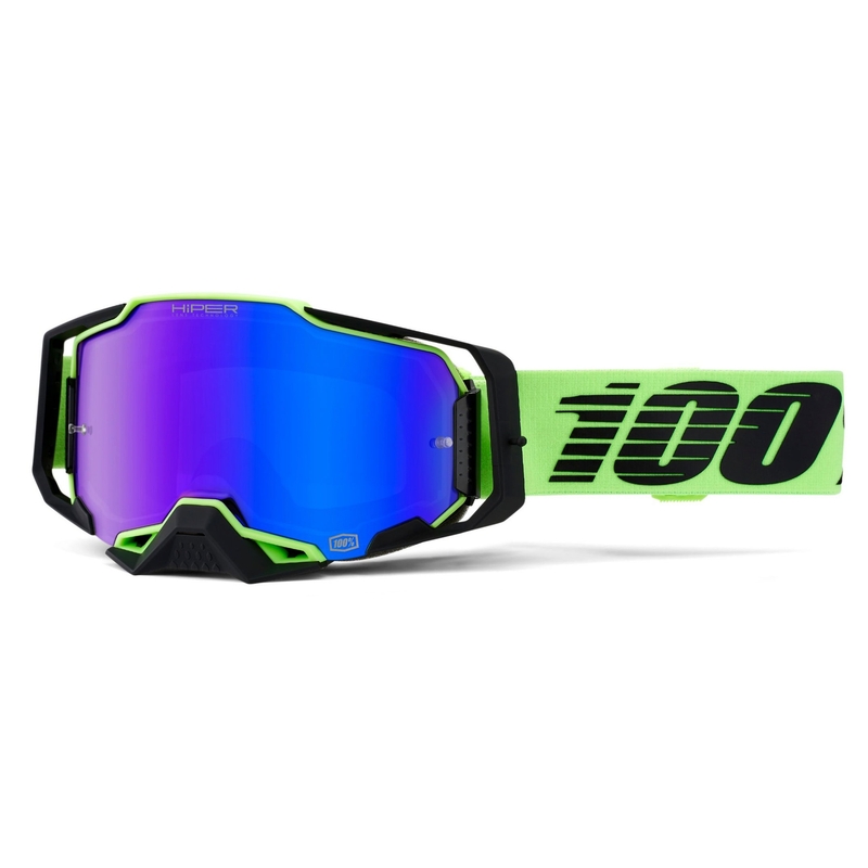 Motokrosové brýle 100% ARMEGA Uruma Hiper modré plexi