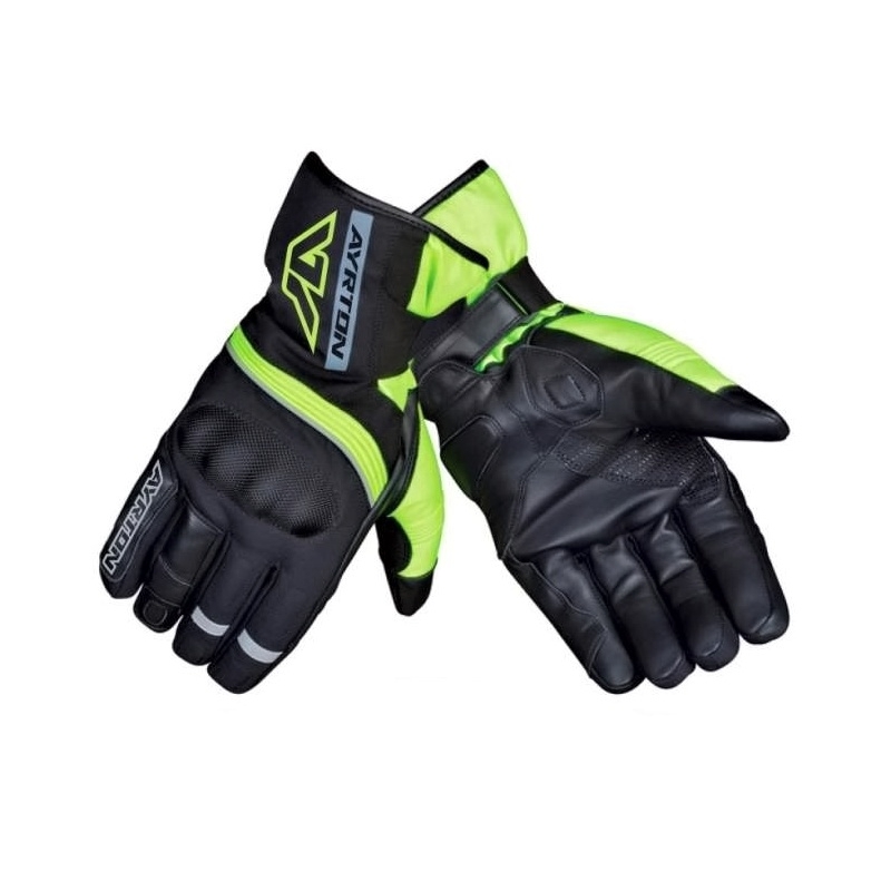Rukavice na moto Ayrton Proton černo-fluo žluté výprodej