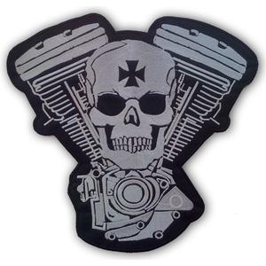 Nášivka Válce bílo-černá výprodej