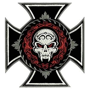 Nášivka Kříž s ornamentem - velká