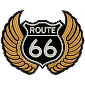 Nášivka Route křídla oranžové