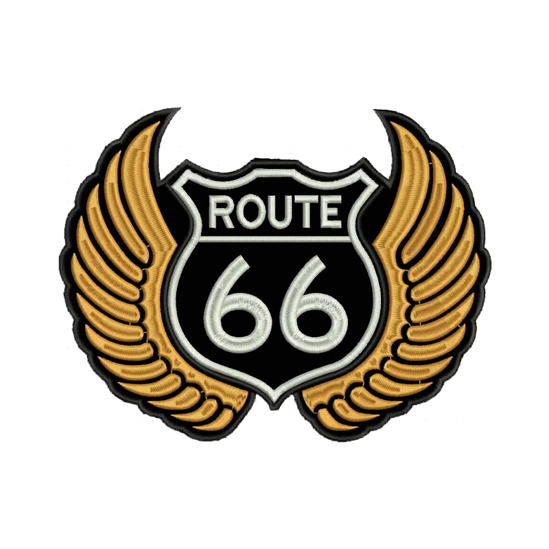Nášivka Route křídla oranžové - velká výprodej