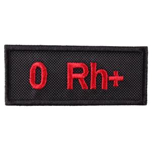 Nášivka s krevní skupinou 0 Rh+