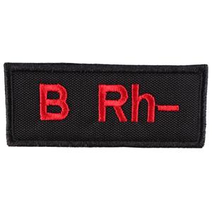 Nášivka s krevní skupinou B Rh-
