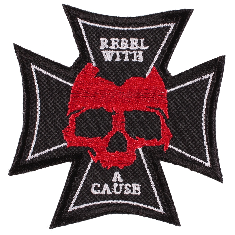 Nášivka Kříž Rebel with a cause