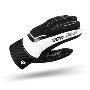Dámské rukavice na motorku Street Racer Stunt černo-bílé