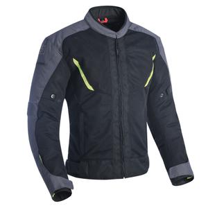 Bunda na motorku Oxford Delta 1.0 Air černo-šedo-fluo žlutá