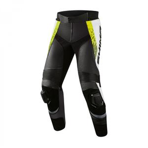 Kalhoty na motorku Shima STR 2.0 černo-bílo-fluo žluté
