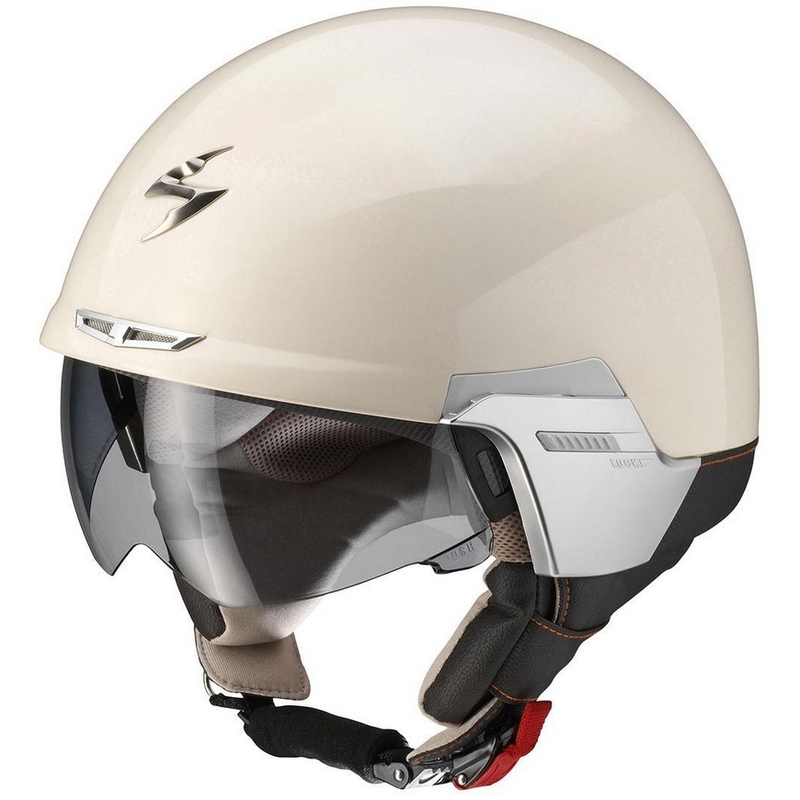 Přilba na motorku Scorpion EXO-100 Padova II béžová výprodej