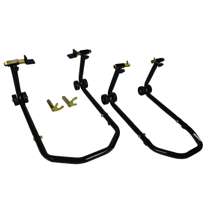 Sada motostojanů R-TECH přední + zadní s kolečky