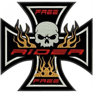 Nášivka Kříž oranžová