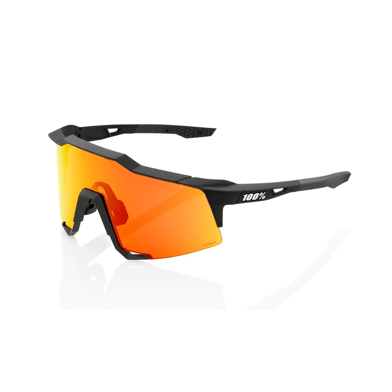 Sluneční brýle 100% SPEEDCRAFT Matte Black černé (HIPER červené sklo)
