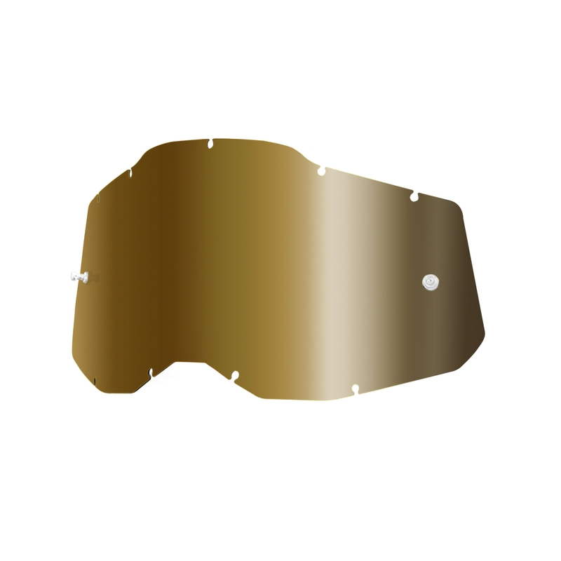 Plexi 100% Racecraft 2/Accuri 2/Strata 2 zlaté chrom zrcadlové (Anti-fog)
