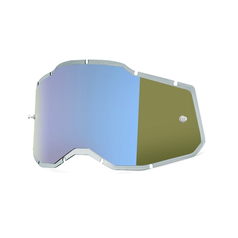 Plexi 100% Injected Racecraft 2/Accuri 2/Strata 2 modré zrcadlové (Anti-fog) výprodej