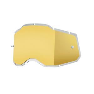 Plexi 100% Injected Racecraft 2/Accuri 2/Strata 2 zlaté zrcadlové (Anti-fog)