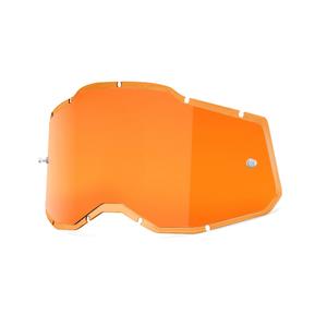 Plexi 100% Injected Racecraft 2/Accuri 2/Strata 2 oranžové zrcadlové (Anti-fog)