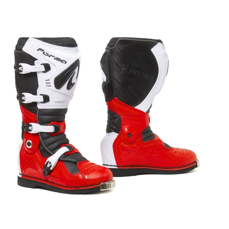 Boty na motorku Forma Terrain Evolution TX červeno-bílé