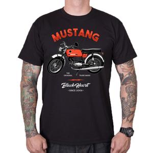 Pánské triko Black Heart Mustang