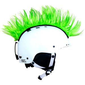 Číro na helmu Mohawk zelené