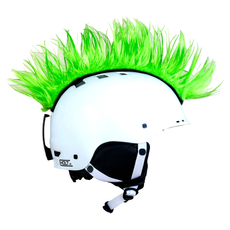 Číro na helmu Mohawk zelené