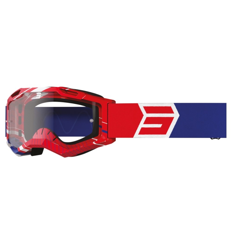 Motokrosové brýle Shot Assault 2.0 Drop bílo-modro-červené