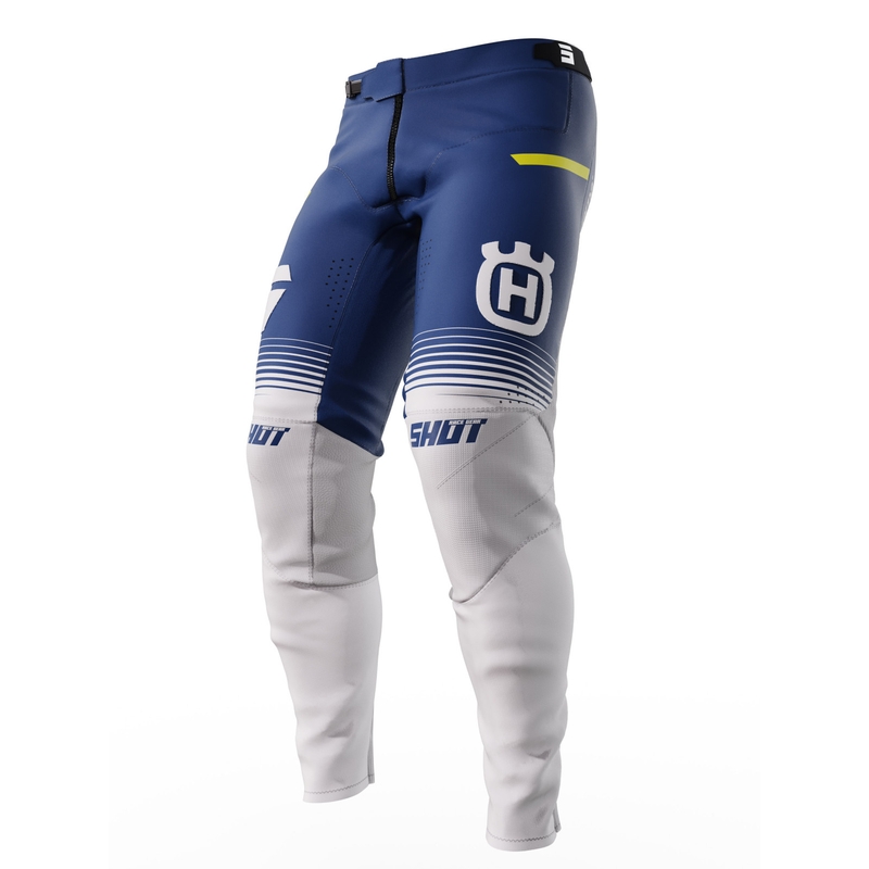 Motokrosové kalhoty Shot Aerolite Husqvarna LE bílo-modré výprodej