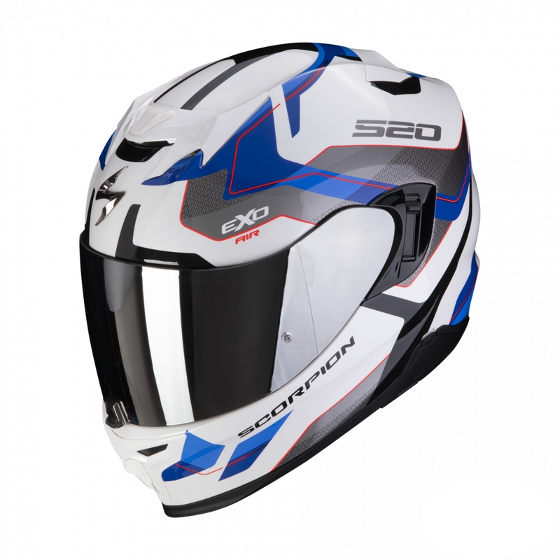 Integrální přilba na motorku Scorpion EXO-520 EVO Air Elan modro-šedo-bílá