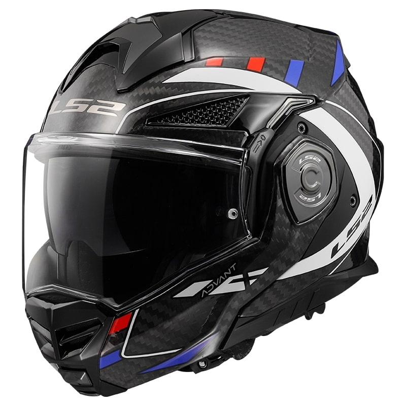 Překlápěcí přilba na motorku LS2 FF901 Advant X C Future černo-bílo-modrá