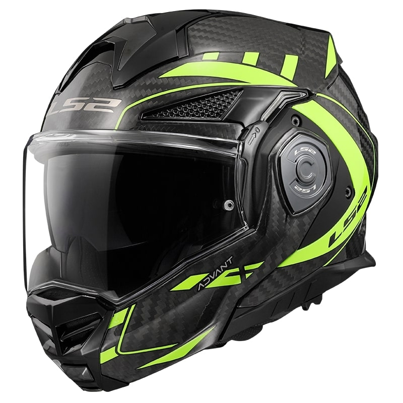 Překlápěcí přilba na motorku LS2 FF901 Advant X C Future černo-fluo žlutá