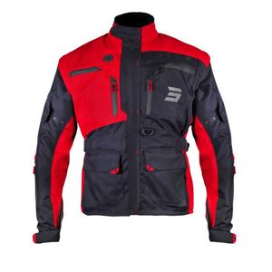Bunda na motorku Shot Racetech černo-červená