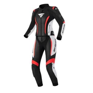 Dámská kombinéza na motorku Shima Miura 2.0 černo-bílo-fluo červená