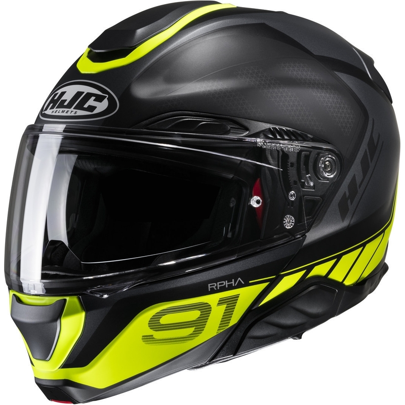 Vyklápěcí přilba na motorku HJC RPHA 91 Rafino MC3HSF černo-fluo žlutá