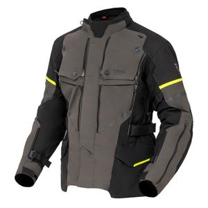 Bunda na motorku Rebelhorn Range antracitovo-černo-fluo žlutá