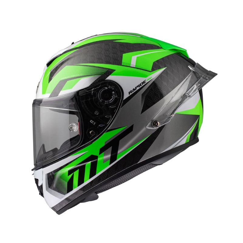 Integrální přilba na motorku MT Rapide Pro Fugaz A6 černo-šedo-bílo-zelená výprodej