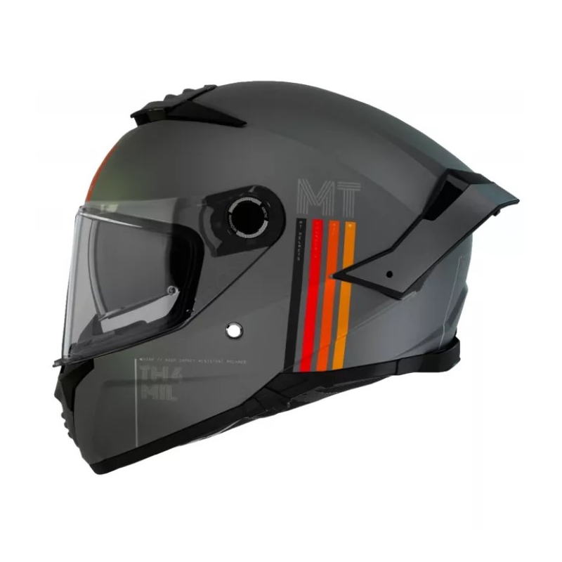 Integrální přilba na motorku MT Thunder 4 SV Mil C2 šedá matná výprodej