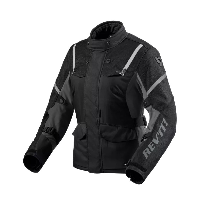 Dámská bunda na motorku Revit Horizon 3 H2O černo-bílá