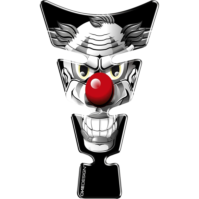 Polep palivové nádrže - tankpad Print Clown šedý